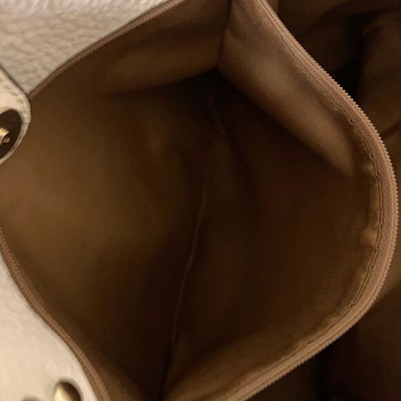 Coach 1921 Pebbled Leather City Tote Chalk Ivory Shoulder Bag Large Purse - Picture 11 of 13